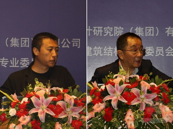 李虎(左)和傅學怡在演講